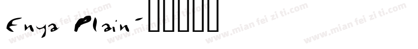 Enya Plain字体转换
